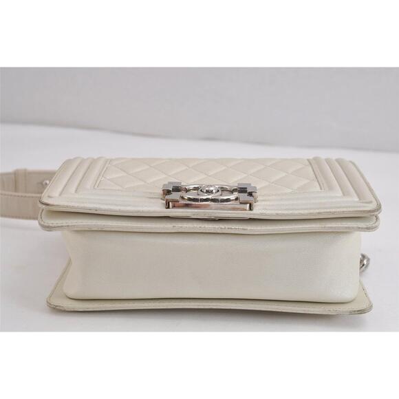 Auth Chanel Boy Calf Skin Matelasse Cc #136588C26B - Picture 10 of 15